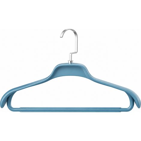 Cintres larges sans traces pour vêtements bleu 45 cm