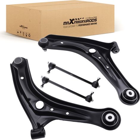 4x Front Lower Suspension Control Wishbone Arm + Links For Ford Fiesta Mk7 Lh Rh