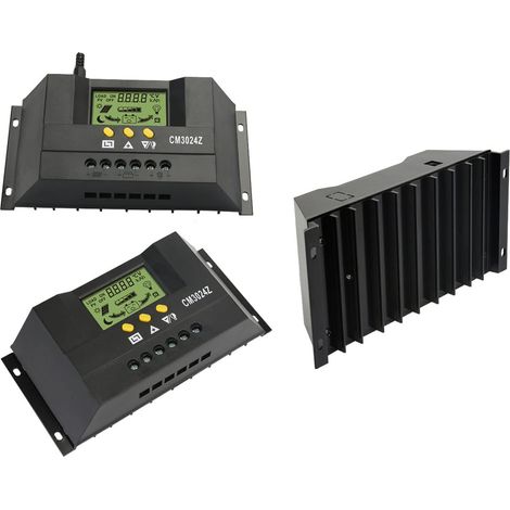 PWM-Solarladeregler, intelligenter PWM-Solarpanelregler mit LCD-Bildschirm und Temperatursensor für Outdoor-Aktivitäten (1/5)