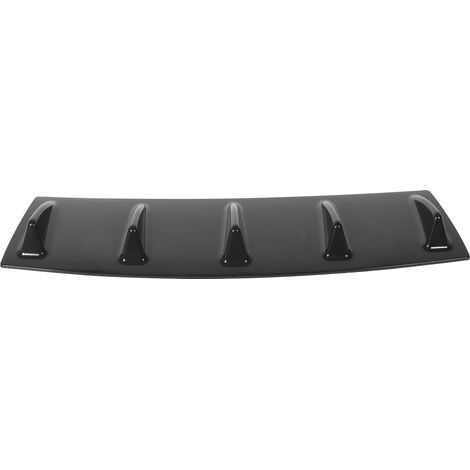 Heckstoßstangenlippe Diffusor Spoiler Wetterfest Glänzend Schwarz Universal für Fahrzeugmodifikation 5 Lamellen (1/5)