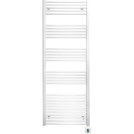 Elektro Badheizkörper Handtuchheizkörper Weiss Elektrisch Heizung Heizkörper E1-30x100-B (1/4)