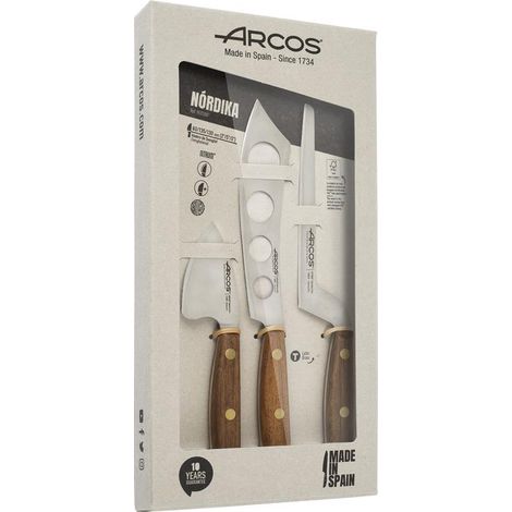 Arcos Set de couteaux à fromage de la série Nórdika en 3 pièces.