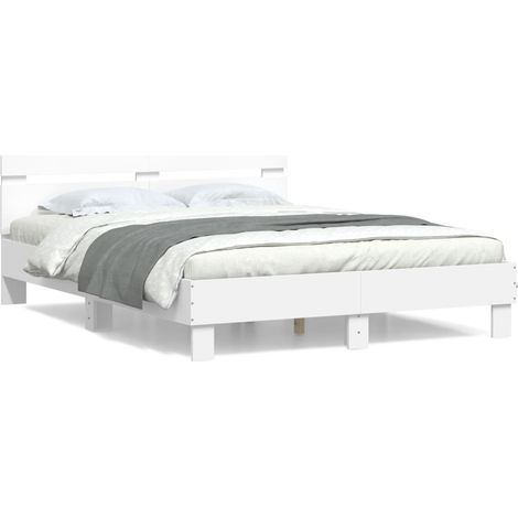 Maison Exclusive - Estructura cama con cabecero madera ingeniería (1/5)