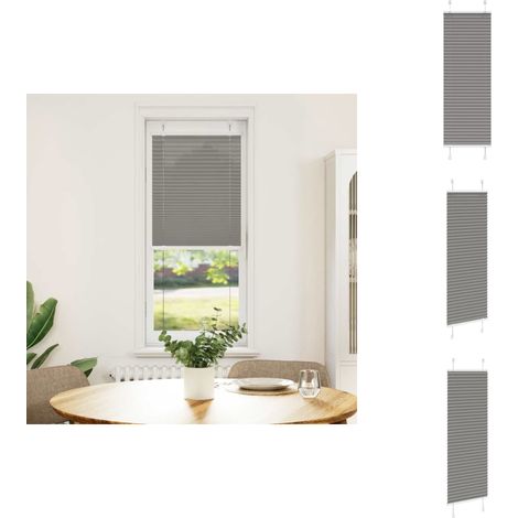 vidaXL Store plissé anthracite 50x100 cm largeur du tissu 49,4 cm (1/5)