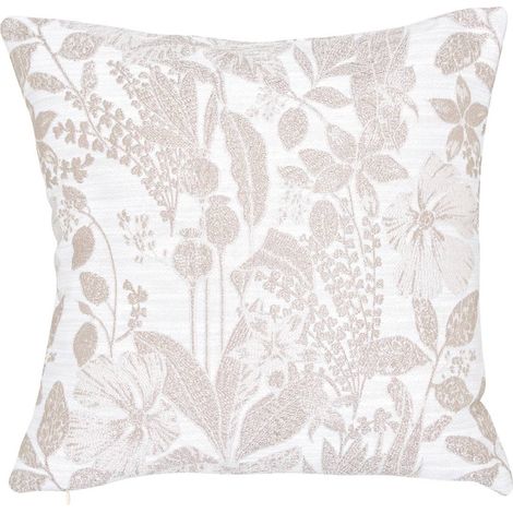 Cuscino samara 40x40cm in lino beige - Atmosphera créateur d'intérieur (1/3)