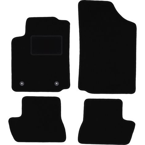 Alfombrillas de terciopelo negro para coche: Citroën C2 hatchback (2003-2009) (1/5)