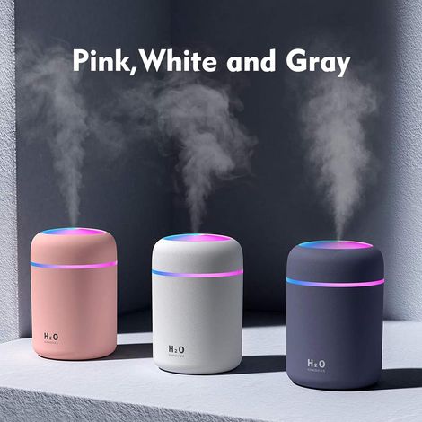 Mini humidificateur USB bleu marine, brumisateur froid silencieux avec 2 modes de pulvérisation pour la maison et la voiture (1/5)
