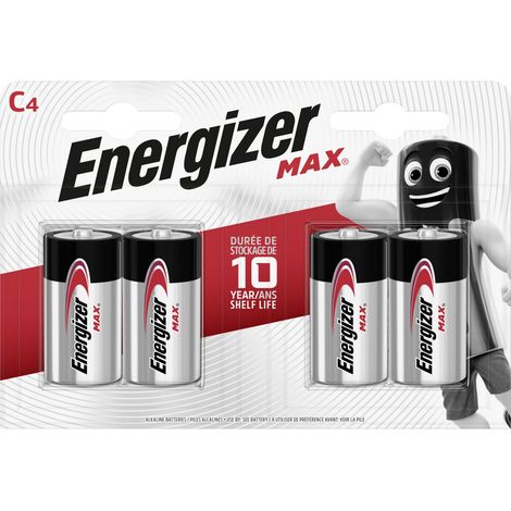 Energizer Alkaline Max Baby C 1,5 V, 4er Pack, LR14 Batterien (1/3)