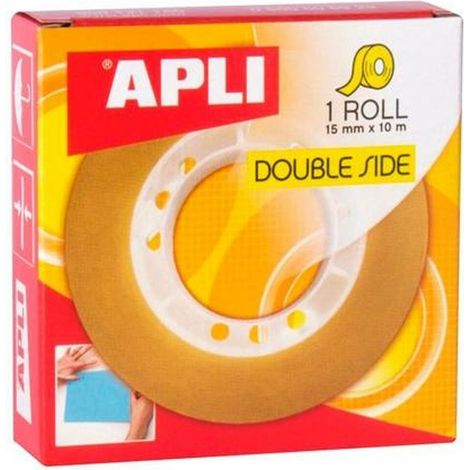 APLI - 11505, Nastro biadesivo 15 mm x 10 m