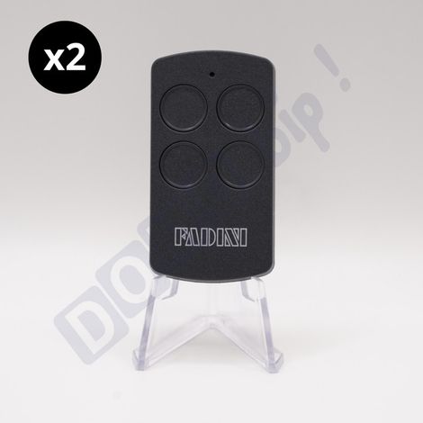 Lot de 2 Télécommandes FADINI DIVO 71 Gris Skyline - Fréquence 433.92 MHz - 4 Canaux - Rolling Code - Référence : 7113SL - Compatible Portails et Portes Motorisées (1/5)