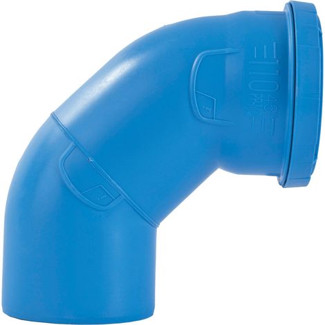 Marley Rohrbogen dBlue DN 90 87° schalldämmend 16 cm blau