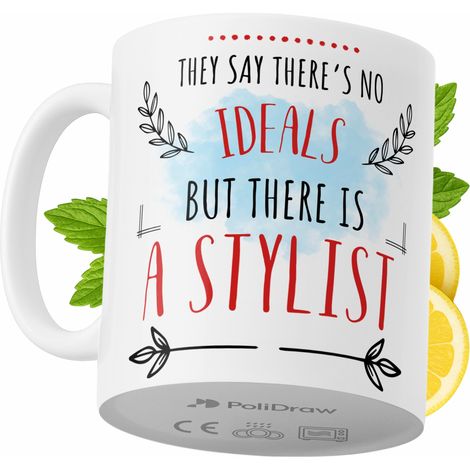 Taza de café/té divertida y humorística con diseño gráfico y texto gracioso para cumpleaños, santos y días festivos. Taza premium para ocasiones especiales en casa, la oficina o el trabajo. Color blan (1/5)