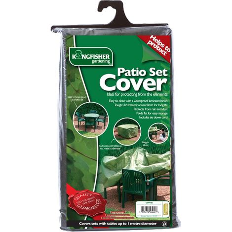 Kingfisher Medium Garden Patio Furniture Set Chair Table Cover 4 Seater Green