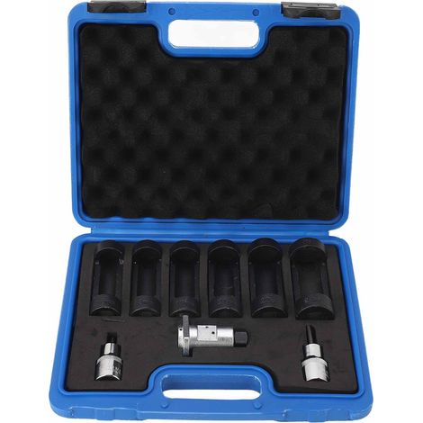 Ortviai Clé à douille pour écrous de suspension – 6 tailles (16/18/19/21/22/24 mm), conception à 12 pans, acier résistant – ZK-203 (1/5)
