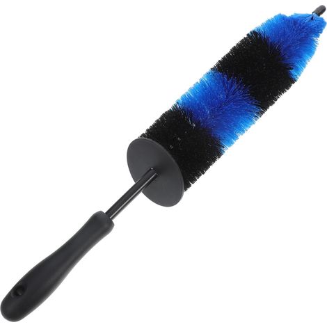 Brosse pour Jantes Et Pneus Longue, Brosse De Lavage Voiture, Poils Denses, Manche Ergonomique, Nettoyage Détaillé Auto, Entretien Véhicules, Usage Extérieur Toute Saison