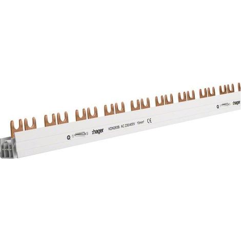 Hager KDN263B barra di pontaggio grigia 1000 mm