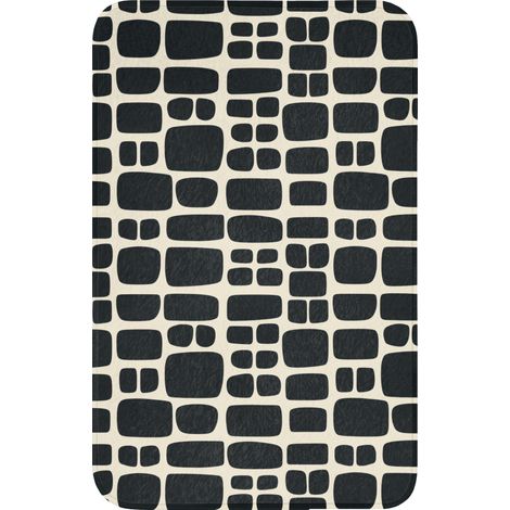 TAPPETINO PER WC Moderno - Organico - Nero 50x80 cm