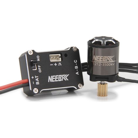 Bürstenloser Motor 1212 3500KV, Drehzahlregler FAM32 45A, Maßstab 1/18, 1/24 und 1/28 für TRX4M Crawler.