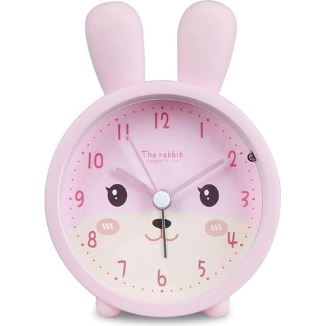 Réveil sans tic-tac Lapin Silencieux avec lumière Étudiant (1/3)