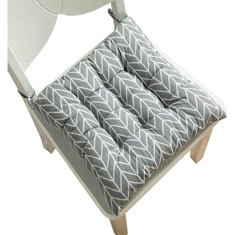 Coussin de Chaise Imprimé Doux Classe Bureau Galette de Chaise 45x45cm Carré-Flèche (1/5)