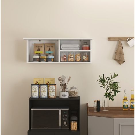 Mobile bagno pensile con anta a ribalta 80x25x30 OKMYHOME (1/5)