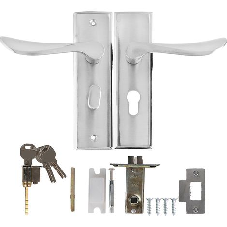 Serrure pour Porte Intérieure Ortviai : Poignée Ergonomique avec Verrouillage Solide en Alliage d'Aluminium