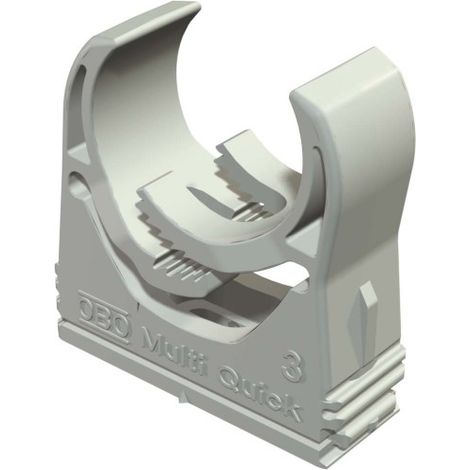 OBO Bettermann Collare Multi-Quick 31-37mm poliammide grigio chiaro RAL 7035, 2153157