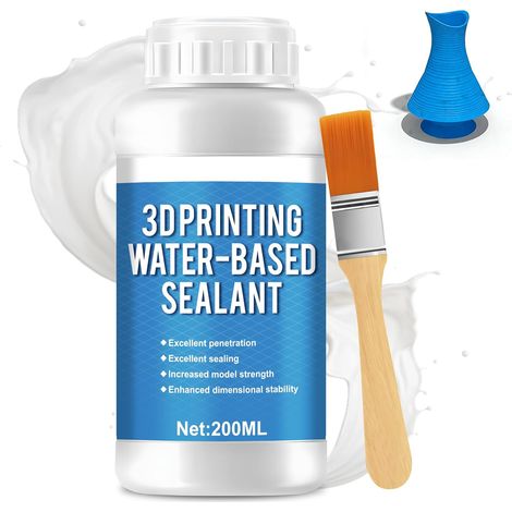 200ML Scellant à Base D'eau pour Impression 3D, Joint Etanche Scellant pour Composants D'impression 3D, Colmate les Microfissures et Pores, Améliore la Stabilité, Accessoire Imprimante 3D (1/5)