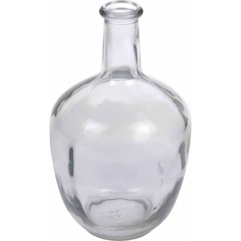 Vase Déco en Verre "Jarre" 30cm Transparent