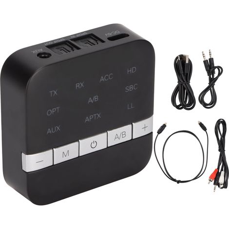 Émetteur-récepteur Bluetooth 5.0 TX200, adaptateur sans fil 2-en-1 à faible latence pour système stéréo TV et home cinéma (1/5)