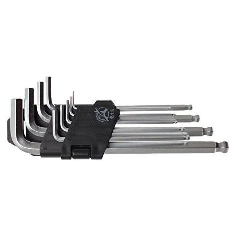 JSSEVN - 9-piece set of internal/female ball-end Allen keys, 1.5-10 mm, BGS Do it yourself (1/5)