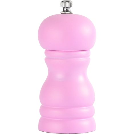 Moulin à Sel et Poivre en Bois - Rotule Céramique Réglable Finesse - Pour Cuisine Maison Camping Pique-Nique - Lot de 1 (1/5)