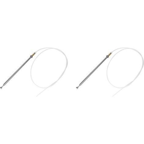 Adecuado para 2 mástiles de antena de coche, mástil de antena de radio AM/FM 1408270001, compatible con W140, W124, W202, W210, R129, 1992-2002. (1/4)