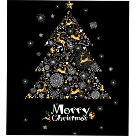 Autocollants Muraux de Noël Sapin de Noël en Pvc Autocollants Vitre Décoratifs Auto-adhésifs Faciles à Appliquer pour Maison et Vitrine (1/5)