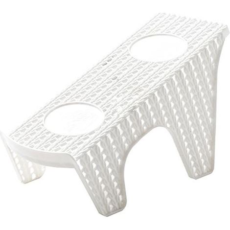 Range-Chaussures Double Couche En Plastique Pour Rangement Gain De Place Organisateur Blanc (1/2)
