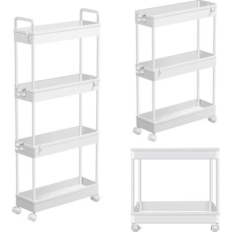 Étagère sur pied Étagère métallique Étagère design industrielle Étagère de cuisine Bibliothèque 91 cm de haut (1/4)