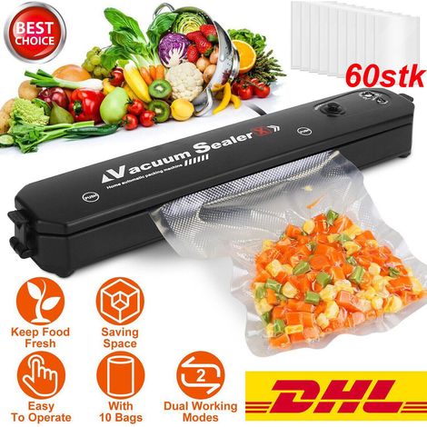 Scelleuse Sous Vide - 25 Cm Largeur Max - Pour Aliments Secs - Fonction Automatique - 10 + 60 Sachets Inclus (1/5)