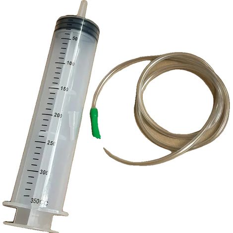 Jeringas de plástico, diseño duradero y a prueba de fugas, escala de medición clara, 350 ml. (1/2)