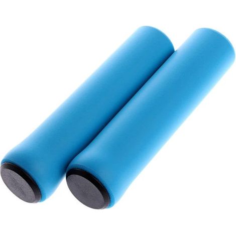 Manopole in silicone per manubrio di bicicletta, 2 paia (4 pezzi). Manopole per manubrio di mountain bike, antiscivolo, resistenti, di supporto. Accessori per bicicletta. (1/4)