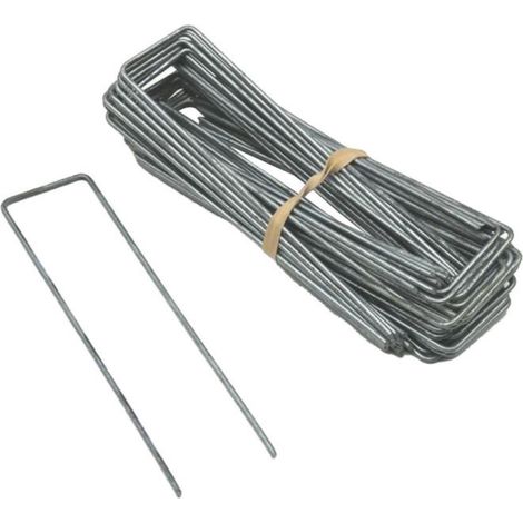 Lot de 100 agrafes pour bâche géotextile 20x5x20cm
