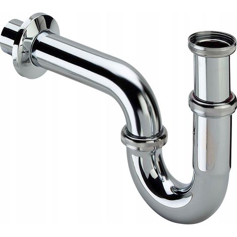 SIFÓN PARA LAVABO VIEGA DE 1 1/4" CON TUBO CROMADO