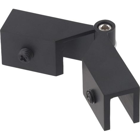 Brass Shower Door Bracket 8-12mm Bracket (Black) (1/5)