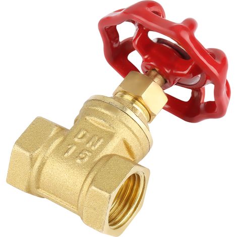 Vanne à guillotine en laiton DN15, vanne rotative BSPP G1/2, pression 232 PSI, pour eau, huile et gaz (1/5)