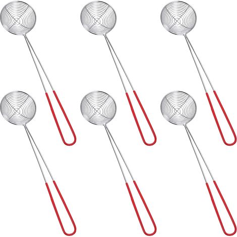 Lot de 6 Passoires, Acier Inoxydable, Mailles Fines, Poignée Ergonomique, Cuisine (1/5)