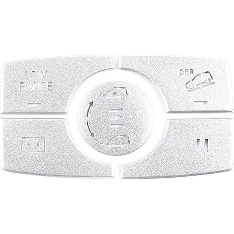 2 pièces Cache-boutons de réglage de suspension, alliage d'aluminium, argent, pour Mercedes-Benz ML/GL/GLE/GLS (1/5)