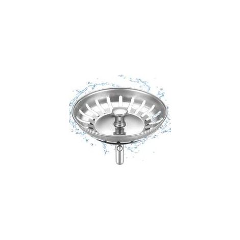 Bouchon d'Evier de Cuisine 82 mm - épais Acier Inoxydable Panier pour Bonde Evier Cuisine - Filtre Evier Cuisine Anti Colmatage avec Attrape Cheveux et Filtre pour éviers de Cuisine (1/5)