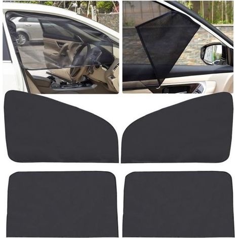 Magnetische Sonnenschutzblenden – 4 Stück – Netzgewebe – Sonnenschutz – Auto-Seitenscheiben (1/5)