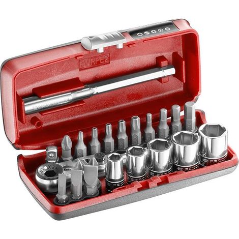 Juego de apriete y atornillado FACOM R1PICOPB 1/4'' + Llave de carraca (1/2)