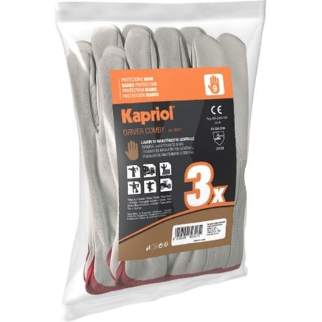 GANTS DRIVER COMBY BLANC - KAPRIOL  T11