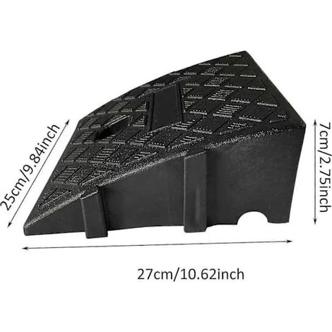 Bilramp pour trottoarkanter, aftiga PVC-ramper pour upfart - Trottoarkantsramper för husbil, lastbil, skjulramper, husdjur, tröskelramp för rullst...